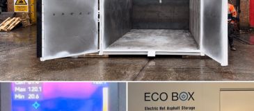 Asphalt Hot Box for storing Hot asphalt